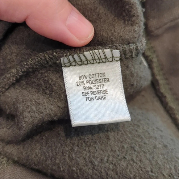 Men's Croft & Barrow® Easy-Care  Extra Soft Quarter-Zip Fleece Pullover M Green - Picture 8 of 8